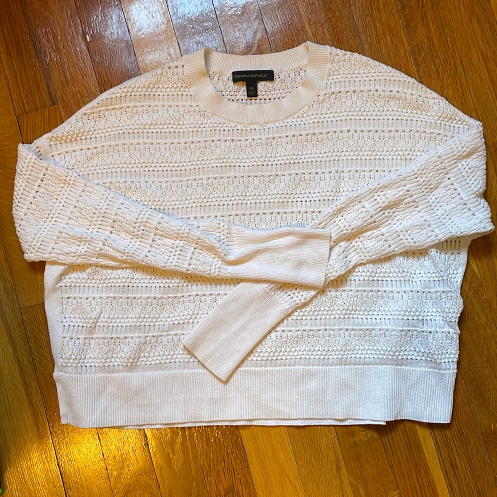 Banana Republic XS sweater, white